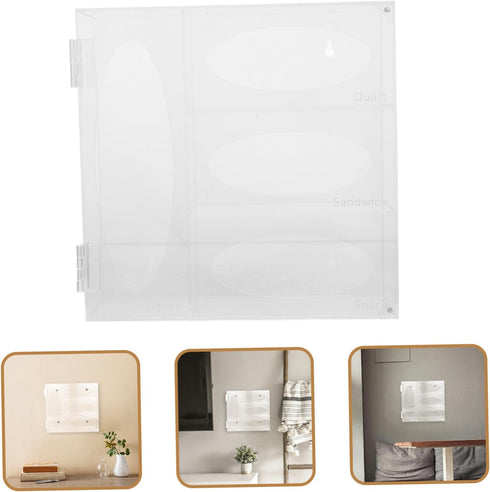 Acrylic Wall-Mounted Glove Dispenser - Versatile Storage Solution for Home and Lab