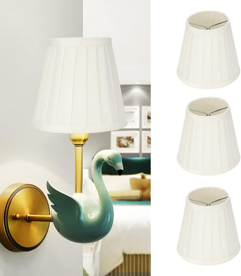 MUNEFE Bulb, Lamp Shade Clip On Cloth Pendant Light Shade, Barrel Lampshade for Home Living Room Bedroom Hotel