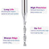 1/8 inch 1/4 inch 3 inch HRC55 SpeTool Extra Long CNC Spiral Router Bits with Up Cut Cutting Diameter, Shank Extra Long