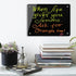 Okydoky 12" x 16" Black Glass Dry Erase Whiteboard - Frameless for Home, School, Office