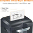 bonsaii Sheets,12-Pack (8.4 5.9 inch/Piece) Paper Shredder Lubricant x