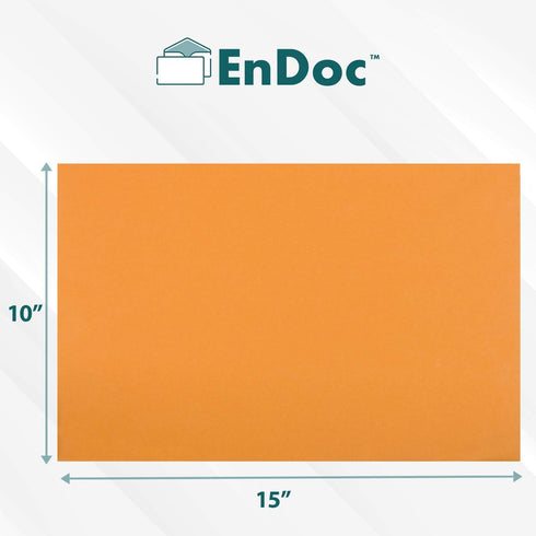EnDoc 10 x 15 Clasp Envelopes, 100 Pack Brown Kraft Catalog Mailing Gummed Seal Envelope