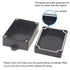 Zulkit Junction Box, ABS Plastic Dustproof Waterproof IP65 Universal Electrical Boxes, Black 3.94 x 2.68 x 1.57 Inch