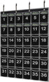 EAMAY 36 Numbered Classroom Pocket Charts for Cell Phones and Calculators, Wall Door Mount Organizer