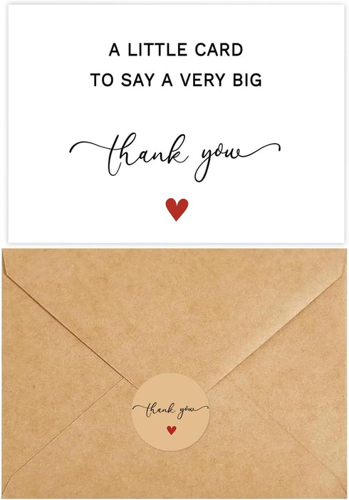 VEEYOL Thank You Cards with Envelopes, Thank You Notes For Wedding, Baby Shower,