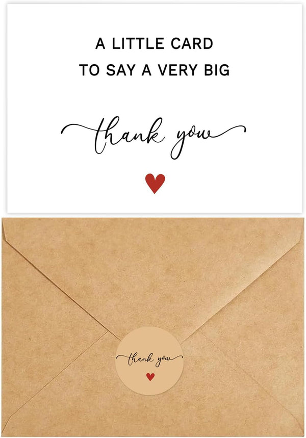 VEEYOL Thank You Cards with Envelopes, Thank You Notes For Wedding, Baby Shower,