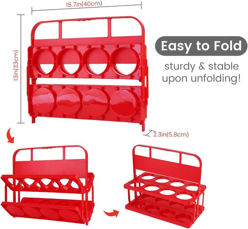 8 Reusable Drink Carrier with Handle for Food Delivery Drivers, Portable Cup/Coffee Holder Accessories for Delivery