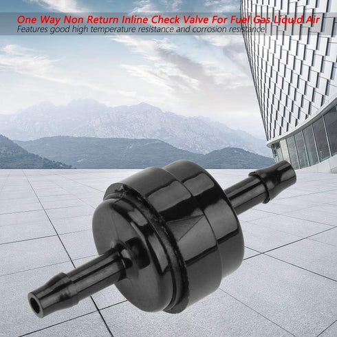 Non Return One Way Check Valve, 1/8" 3/16" 1/4" 5/16" Inline Check Valve for Fuel, Gas, Liquid, Air