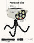 Thumok Dummy 3 Solar Security Camera Outdoor, Motion Detector Fake Camera with Lighting Modes, Octopus Tripod No Drill