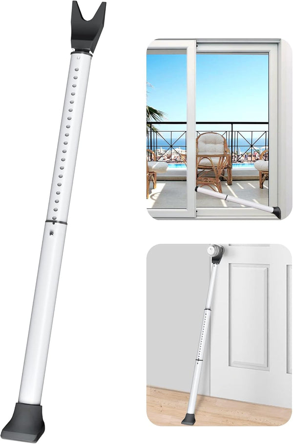 AceMining Upgraded Door Security Bar & Sliding Patio Bar, Heavy Duty Stoppers