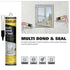 Stanley Hybrid Polymer Multi Bond & Seal: 2x9.8 fl.oz. Bonding and Sealing Caulk for Roofing, Eco-Friendly Adhesives