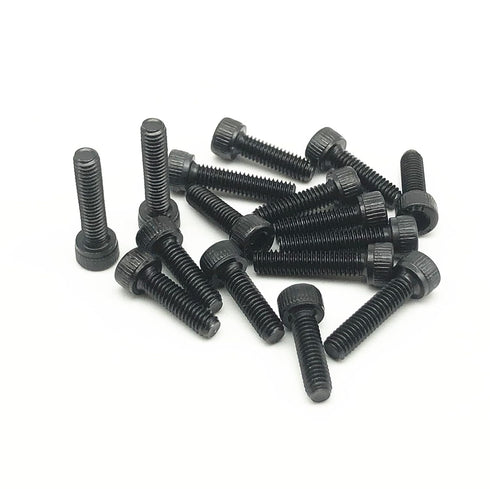 100pcs M3 x 6mm 12.9 Grade Alloy Steel Hex Socket Head Cap Screws, Black Oxide Finish