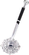 Hollow Round Pen Holder Signing Pen Set, Big Diamond Crystal Pen for Wedding, Graduation Office (Black Ink)