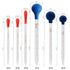 8PCS Thick Glass Graduated Dropper Pipettes - Fluid and Liquid Pipettors 0.5ml, 1ml, 2ml, 3ml, 5ml, 10ml, 10CM, 20CM