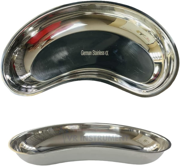 VR Instrument Supply Stainless Steel Kidney Tray 6" Dental Lab Instruments Surgical Trays Reusable Metal