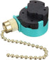 ZE-268S6 Fan Switch, Zing Ear 3 Speed Pull Chain Control Switch, 4 Wire Replacement for Hunter Ceiling Fan