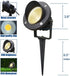 120V 20W 3000K 120V 20W TOVEENEN LED Outdoor Spotlight Flag Light White Waterproof Landscape Spotlights Plug