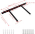 12" 5.9"/150mm Dnyta Heavy Duty Floating Shelf Bracket, Hidden Brackets for Floating Shelves, Invisible Layer Board