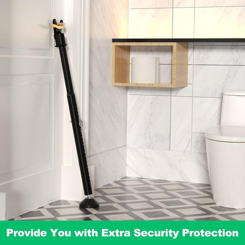 Jammer 1Pack Sliding Glass Door Lock & Door Stoppers Security Bar Keep Your Home Security, Adjustable