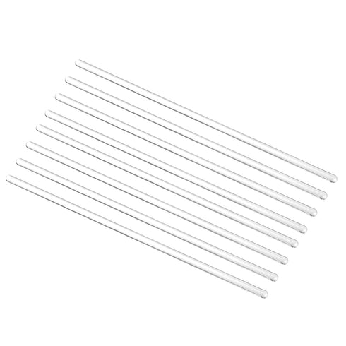 MECCANIXITY 3.3 Borosilicate Glass Stick, 11.8" Length 8mm Dia Stir Rod Mixing Tools, 8Pcs