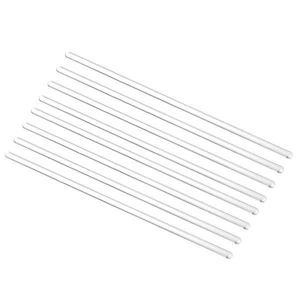 MECCANIXITY 3.3 Borosilicate Glass Stick, 11.8" Length 8mm Dia Stir Rod Mixing Tools, 8Pcs