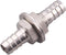 Stainless Steel 3/8" Hose Barb, Hex Bulkhead Straight Fitting, Barbed Thru-Bulk Head
