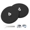 Magnetpro 2 Pieces Strong Rubber Coated Mounting Magnets Anti-Scratch & Anti Corrosion,