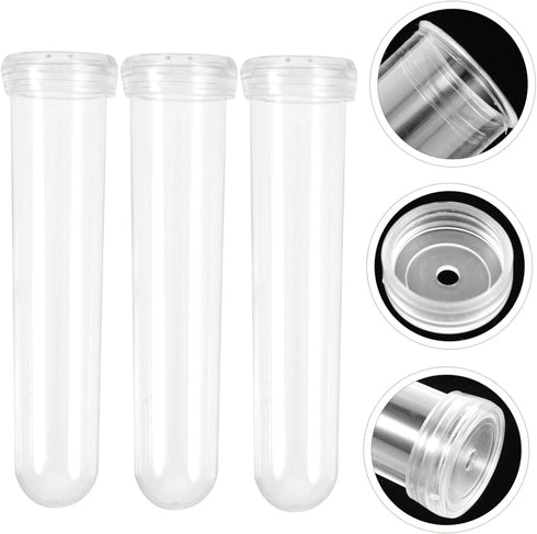 50pcs GANAZONO -Keeping Tubes Vials for Fresh Flowers Plastic Water Tubes for Carnations Roses and Sunflowers