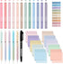 Jutom 29 Pcs Book Annotation Kit, Aesthetic Highlighters, Gel Pens Set, Sticky Notes Tabs, Markers for Office School