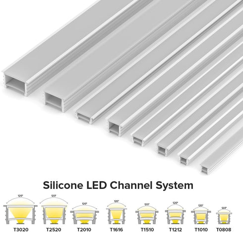 16.4Ft 5mm BTF-LIGHTING Silicone LED Channel System Flexible Milky White Cover DIY Spotless Tube for Width LED