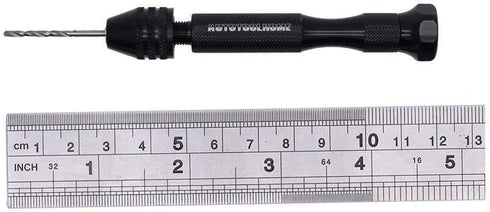 Precision Pin Vise Hand Drill with 25pcs Micro Twist Drill Bits Set for DIY Assembling