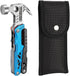 HomeExit Steel Multifunction Tool, Aluminum Alloy and Stainless Steel Construction, Blue Compact Multi Tool