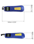 QWORK Optical Power Meter, -70~+10 dBm, Fiber Light Meter with Universal 2.5mm Interface for 6 Calibration Wavelengths,