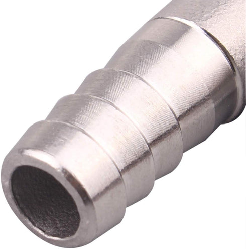 DERNORD 1/2" Hose Barb x 1/2" Male NPT Stainless Steel 90 Degree Elbow Pipe Fitting