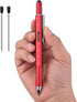 Useful Gadgets Business Gift Office Gifts, 6 in 1 Sliver tool pen with Ruler, Level gauge, Ballpoint Pen, Stylus and 2 Screw Drivers, Multifunction Tool Pen Fit for Engineer and Technician in Gift Box by Keria