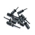 10Pcs Black Mini Grabber Test Probe Single Hook Clip for Multimeter Wire Lead