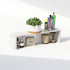 Furinno Classic 23-Inch Desk Organizer - Marble White Shelf Organizer Storage & Display Stand