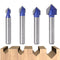Wolfride 4PCS 90 Degree V Groove Router Bit 1/4-Inch Shank V Cut