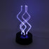 Fafeicy Bubble Color Changing Desk Lamp, ABS and Acrylic Material, Touch Control, Rotating Colorful Light and Battery