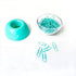 Teal Paper Clips Holder with 100pcs 1.1 inch Mint Green Paper Clips for Office Desk Organizer Accessories by Supfoxer