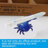 Dark Blue Creative Crab Pen Holder, Weightlifting Crabs Storage Rack for Office Desktop Decoration