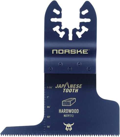 Norske Tools NOTP213 3 Inch Flush Cut Japanese Tooth Oscillating Multi Tool Blade for Wood