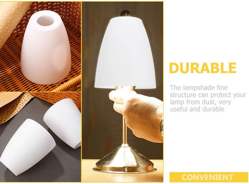 Flat Mouth Plastic Lampshade Replacement for Table and Floor Lamps Durable Clear Plastic Lamp Shade Cover for Home