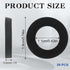 30 PCS Rubber Washers Seals Shower Hose Washers 1/2 Inch Black Flat Rubber Washers Assortment Kit Tap Sealing Rings Rubber Hose Washer for Hose Connecting Faucets Shower Head