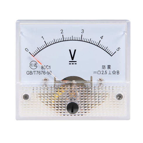 uxcell DC 0-5V Analog Panel Voltage Gauge Volt Meter 85C1 with 2.5% Error