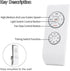 Ranjaner 3-in-1 Universal Ceiling Fan Remote Control Kit, Wireless Remote Control and Receiver Kits for Lamp, Ceiling