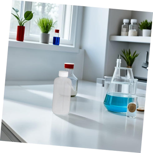 2Pcs 500ml iplusmile Plastic Wash Bottle Wide Mouth Wash Bottle Safety Squeeze (White)