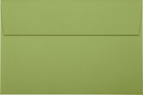 LUXPaper A9 Invitation Envelopes | Peel & Press | 5 3/4" x 8 3/4" | Avocado Green | 80lb. Text | 50 Qty
