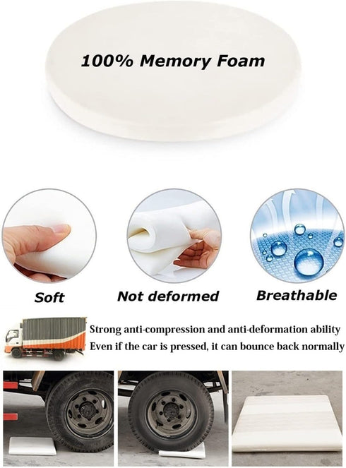 HCZKIUJ 30 2cm) Detachable Seat Cushion, Leather Round Chair Cushion/Round Memory Foam Chair Pad, Soft Breathable Round