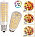 E11 Bulb, 8W 800LM (80W T4 JDE11 Bulbs, 3000K, 4-Pack LED Equivalent), Mini Candelabra Base LED Light Warm White
